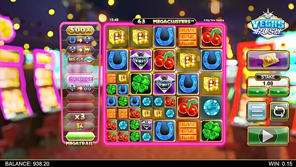 image from Vegas Rush - Big Time Gaming's Thrilling New Slot Game!