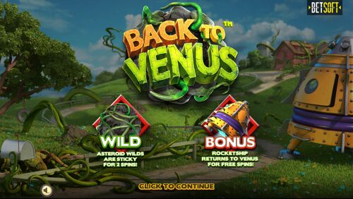 Back to Venus start screen