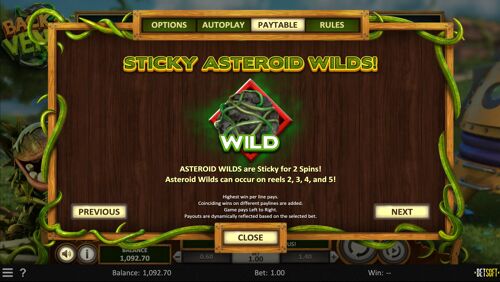 Sticky Asteroid Wilds