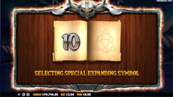 Book of Vikings: selecting special expanding symbol