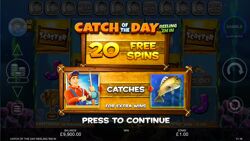 Catch of the Day Reeling 'Em In Free Spins Awarded