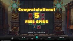 Cluster Tumble Dream Drop - free spins awarded