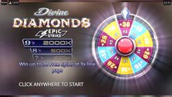 Divine Diamonds: Welcome Screen