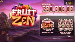 Fruit Zen Welcome Screen