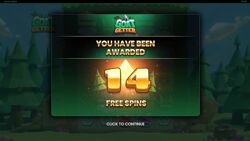 Goat Getter - free spins awarded