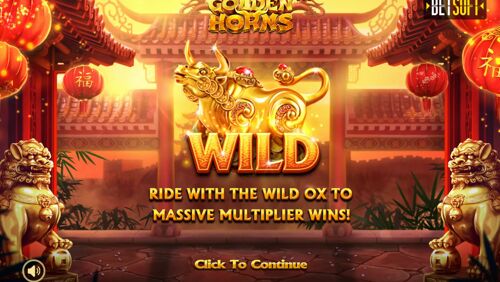Golden Horns welcome screen
