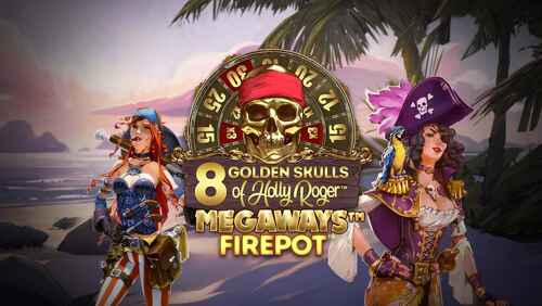 Click to play 8 Golden Skulls of Holly Roger Megaways in demo mode for free