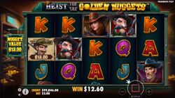 Heist for the Golden Nuggets - Free Spins round