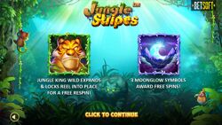 Jungle Stripes: Welcome Screen