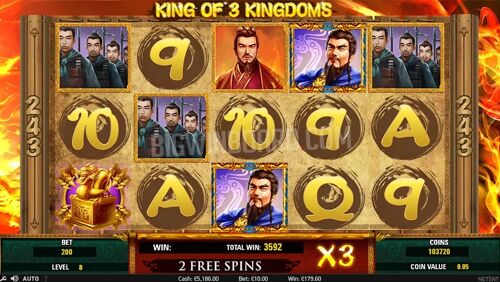 Free spins round in progress