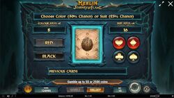 Merlin: Journey of Flame - gamble feature