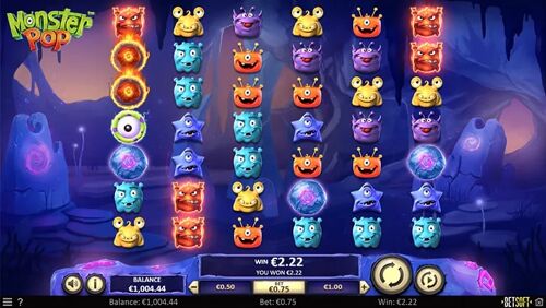 Look out for special symbols that enlarge the playing field. Each time they appear, they duplicate a row or column and then add WILDS.