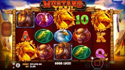 Mustang Trail - hitting 3 scatters triggers 8 free spins