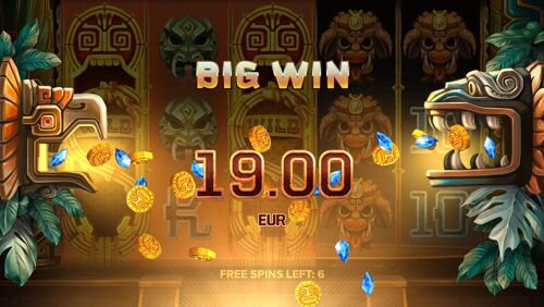 Rise of Maya Slot: free spins big win triggered