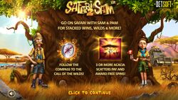 Safari Sam 2: Welcome Screen