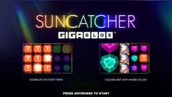 Suncatcher Gigablox Welcome Screen