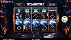 Terminator 2 Free Spins feature