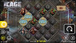 The Cage - three Scatter symbols will trigger the Title Fight Freespins.