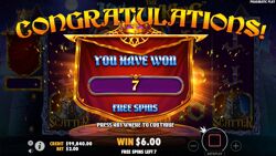 The Knight King - Free Spins Triggered