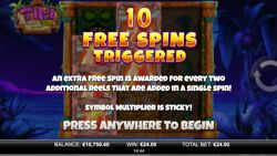 Tiki Infinity Reels Megaways: Free Spin Triggered