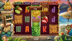 Tiki Time Exotic Wilds - the free spins round