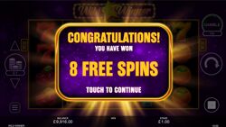 Wild Winner Free Spins Awarded