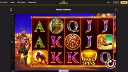 Inferno Gladiator slot at 24K Casino